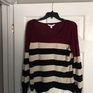 Charming Charlie  medium stripe sweater.